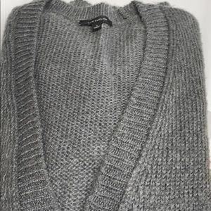 Dark gray button up sweater/cardigan